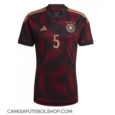 Camisa de time de futebol Alemanha Thilo Kehrer #5 Replicas 2º Equipamento Mundo 2022 Manga Curta